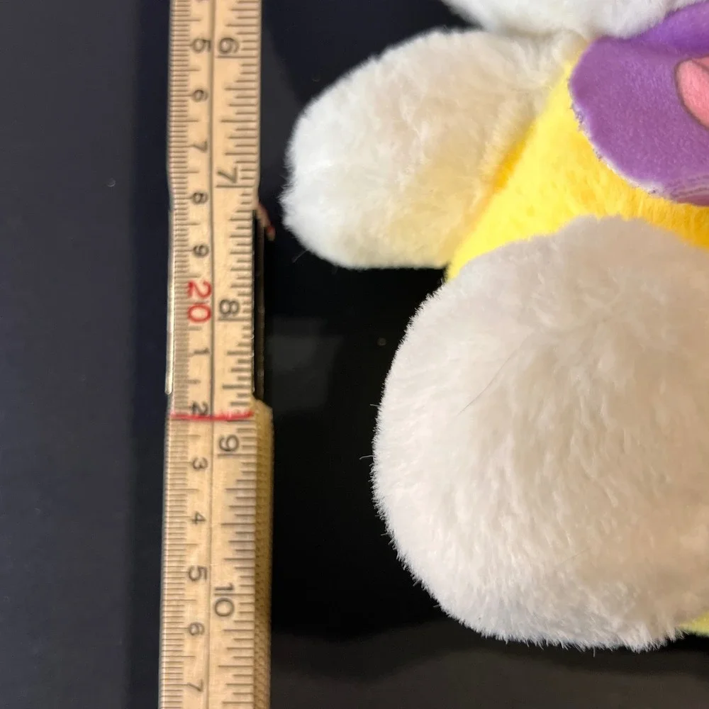 Sanrio 10" Hello Kitty Baby Plush Toy White Yellow Excellent Bib Bottle Bow - Picture 4 of 4